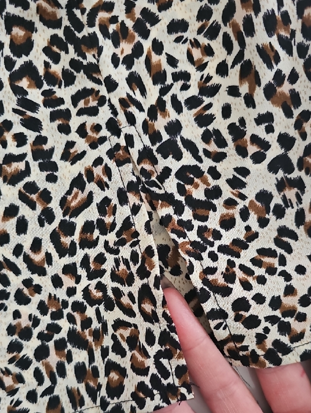 SHEIN Leopard Print Mini Skirt in Cream, Brown, Black - Picture 3 of 4